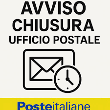 Chiusura Ufficio Postale di Marentino dal 06/12/2025 al 08/01/2026 per avvio lavori tecnici - Progetto POLIS